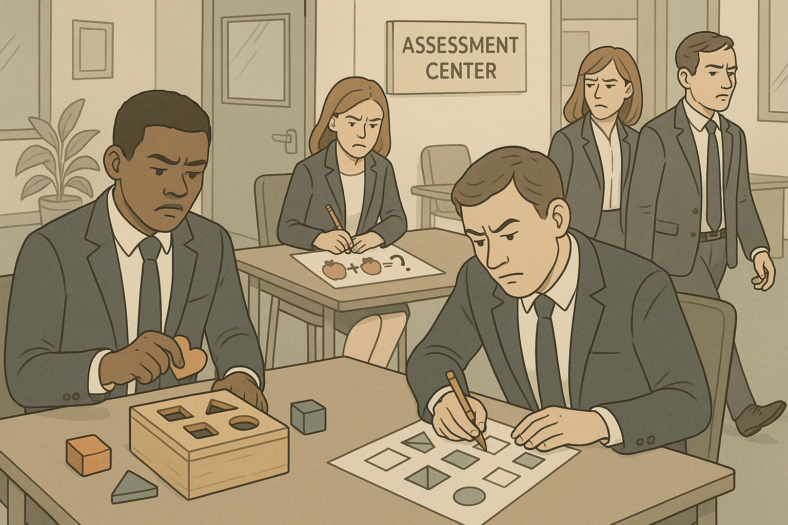 Assessment Center mit absurden Puzzle-Tests für Bewerber